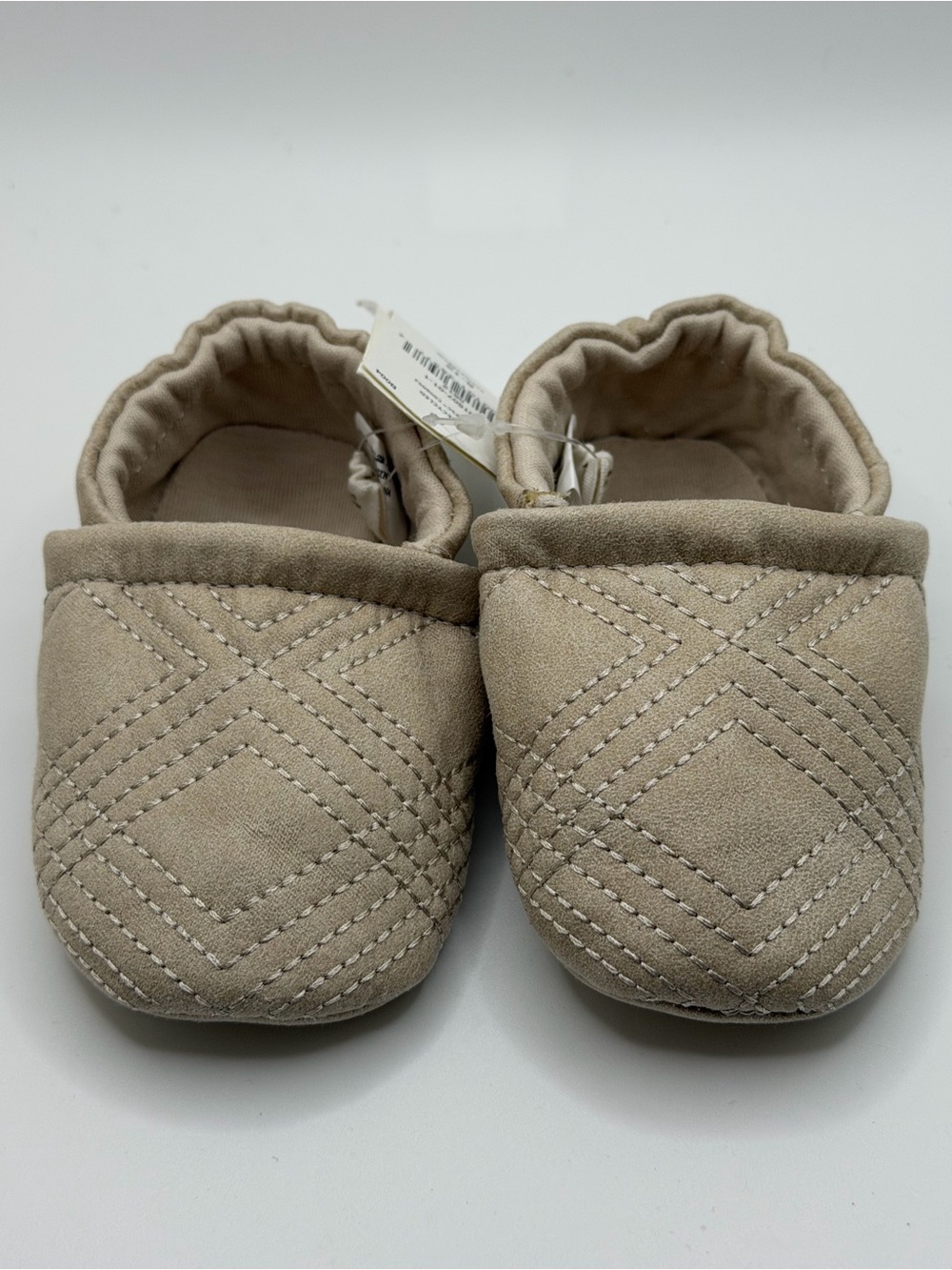 Banana Republic Beige Quilted Kids Moccasins